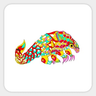 scaly anteater ecopop the armored armadillo Sticker